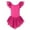 Rose Pink, variant on Aideaone Girls Ballet Dance Dress Toddler Leotards Ruffle Sleeve Shiny Ballet Tutu Skirt Bright Pink 2-9T
