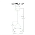 thumbnail image 2 of RSW-91P-PC-CLR Dainolite Roswell - 1 Light Pendant with Clear Glass-Polished Chrome Finish    -Traditional Installation, 2 of 2