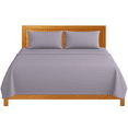 thumbnail image 1 of Sábanas King Size Lisas We2 Dream 100% Algodón Color Gris Lavanda 4 Piezas, 1 of 10