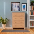 thumbnail image 3 of From the Tree Furniture Solid Pine Wood 4-Drawer Dresser for Bedroom Clothes Storage, 3 of 9