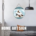 thumbnail image 2 of I Do What I Want,Never Stop Dreaming,Basset Hound Round Rustic Wall Hanging Dog Inspirational Quote Circular Sign for Home Office 12x12 Inches, 2 of 5