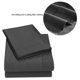 thumbnail image 3 of Soft Bed Sheets Set Bedspread Deep Pocket High Quality Bedding Set Dark Grey Twin Size 3Pcs, 3 of 5