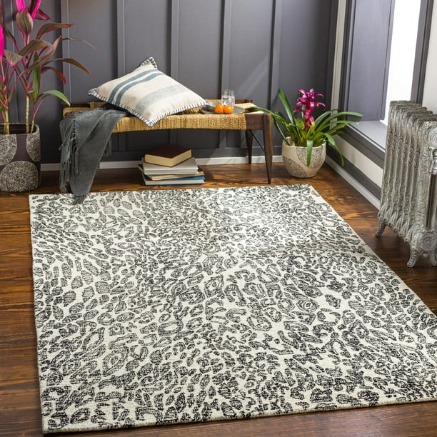 Mark&Day Area Rugs, 2x3 Ruimel Modern Black Area Rug (2' x 3