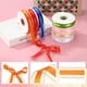 thumbnail image 3 of Cinta a rayas de 50 yardas x 1", rollo de cinta de caramelo naranja para envoltura de regalos navideños, manualidades, coronas, decoración de cumpleaños, bodas y festivales, 3 of 7