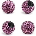 thumbnail image 1 of YISITIAN 4 PCS Car Tire Valve Stem Caps, Handmade Dustproof Crystal Rhinestone Auto Stem Air Cap Cover, Attractive Vehicle Exterior Accessories, Universal for Car Truck Motorcycle Bike CJ919-49530, 1 of 6