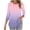 Pink, variant on BXINGOHAI Womens Tops Casual 3/4 Sleeve Crew Neck Shirts Loose Fit Tunic Blouses Summer Tees Army Green,L