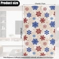 thumbnail image 6 of TSOVTHRID Snowflake Beige Print Recliner Headrest Cover Non Slip Sofa Headrest Cover PU Leather Recliner Chair Head Protector Covers for Home Couch Christmas Decoration 17x27in, 1 Piece, 6 of 7