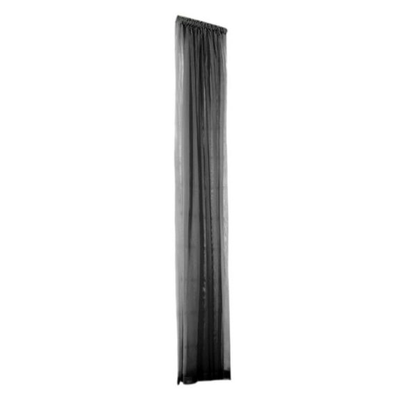 FNGZ Clearance! Curtain 1 PCS Pure Color Tulle Door Window Curtain Drape Panel Sheer Scarf Valances Black