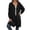 Black, variant on Yuhangmm Women Hoodies Casual Solid Pocket Long Sleeve Hooded Sweatshirt Pullover Top with Cozy Warm Feel Grey L