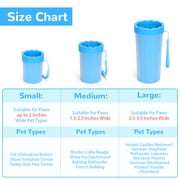Euqvunn Dog Paw Cleaner Cup, Portable Paw Washer for Dogs and Pets, Meduim &Small Size