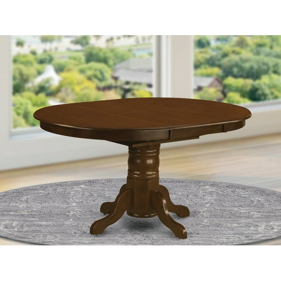 East West Furniture Kenley Traditional Wood Dining Table in Espresso