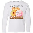 thumbnail image 3 of Inktastic I'm Just Here for the Cookies Long Sleeve Youth T-Shirt, 3 of 5