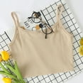 thumbnail image 3 of Black and Friday Deals 2023 Clearance under $5 JINMGG Tank Tops for Women under $5,Women Ladies Solid Sleeveless Pullover Vest Tank Crop Tops Shirts Beige XL, 3 of 9