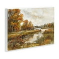 thumbnail image 4 of Stupell Industries Fall Scenic River Boat Landscape & Nature Painting Unframed Art Print Wall Art, 15 x 10, 4 of 8