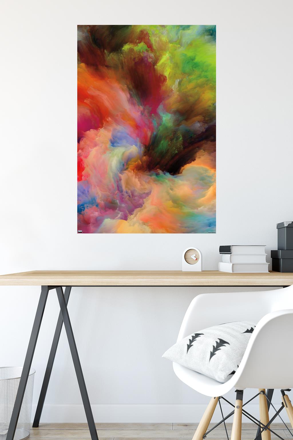 Paint Motion Imagination Wall Poster, 22.375" x 34"