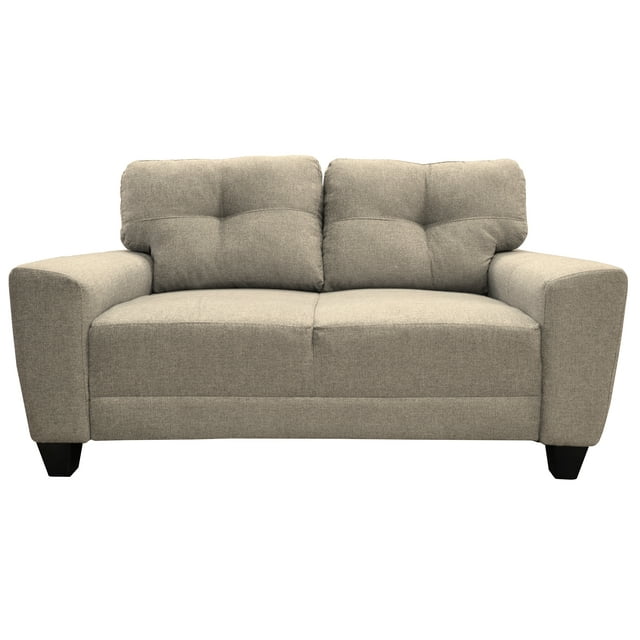 Love seat El Bazar Store Sidney Lino Beige 2 plazas, Modular, Moderno, Sala, Sofa