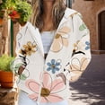 thumbnail image 1 of IMENGL Women's zip activewear jacket coat printed fall, Pink L, Size M-3XL, 1 of 1