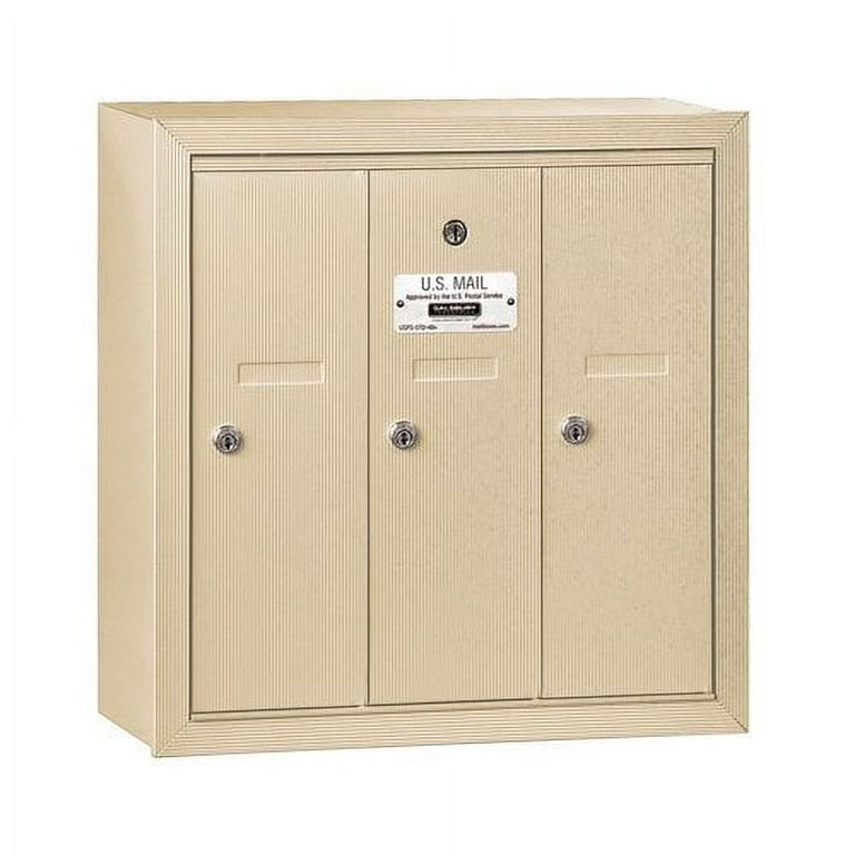 3500 Series Bronze Surface-Mounted Private Vertical Mailbox with 3 Doors 3500 Series Bronze Surface-Mounted Private Vertical Mailbox with 3 Doors
