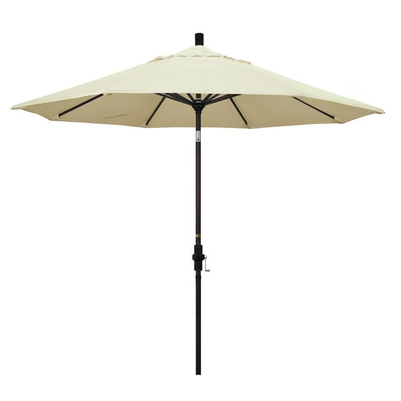 California Umbrella 9 ft. Sunbrella Aluminum Single Vent Tilt Market Umbrella