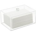 thumbnail image 1 of EcoNesxp Clear Dryer Paper Box 1 Layer Acrylic Dryer Paper Holder for Laundry Dispenser Storage Tier, 1 of 5