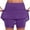 Purple 1, variant on Women's Athletic Skort High Waist Tennis Skirt with Bulid in Shorts for Running Training Sports Golf