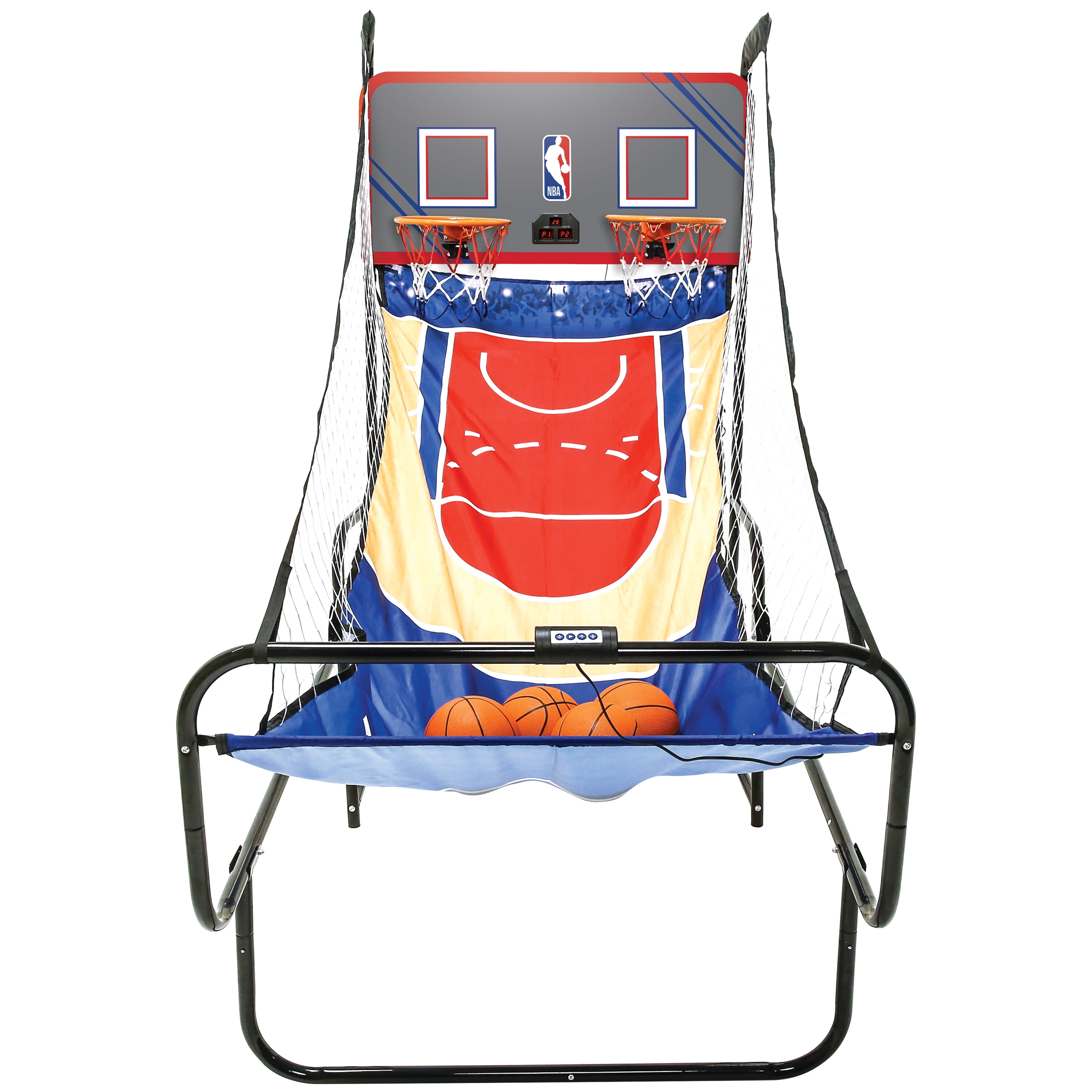 Buy NBA Licensed Foldable Indoor Arcade Basketball Game 2 Players Dual ...