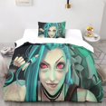 thumbnail image 2 of CAYBES League of Legends 3D Digital Print Quilt Cover Bedding Sets with Creative Jinx Duvet Cover Sets Soft Microfiber Quilt Cover with Zipper Closure Single, 2 of 5