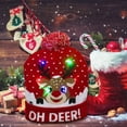 thumbnail image 6 of Techinal LED Christmas Hat Light Up Knitted Colorful Light Elk Ugly Hat Unisex Beanie Cap, 6 of 9