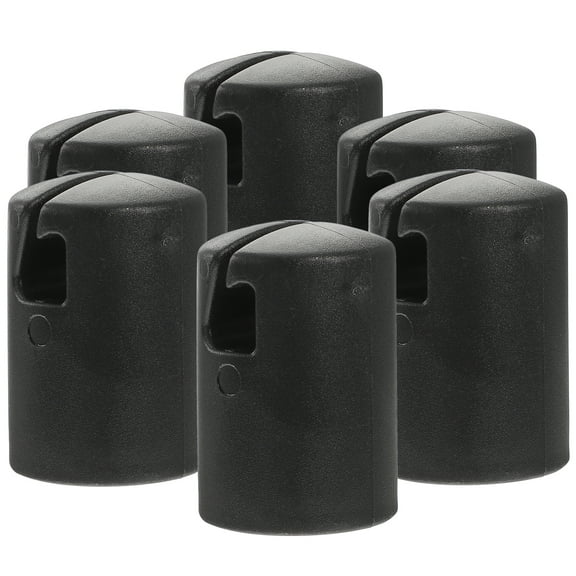6 Pcs Trampoline Shade Cover Enclosure Pole Caps Connection Miss
