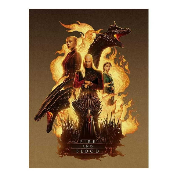 House Of The Dragon Fire And Blood Canvas Print