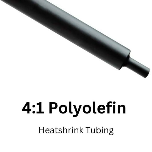 H4N0.75BK - Tube HST 4:1 3/4IN 25FT Noir 194F 90C Rétractable Température Polyoléfine