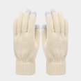 thumbnail image 4 of Fgnfyis Winter Outdoor Warm Hat Set with Scarf and Gloves for Extreme Cold Weather Beige One Size, 4 of 9