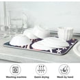 thumbnail image 6 of SKYSONIC Dish Drying Mat for Kitchen Counter Mushroom and Flower Eco Friendly Drying Mat - Easy to Clean Heat Resistant Dish Mat - 16x18, 6 of 6