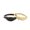 Black, variant on Sterling Silver Angel Devil Couple Rings: Korean Style Animal Zodiac Design, Electroplated Finish