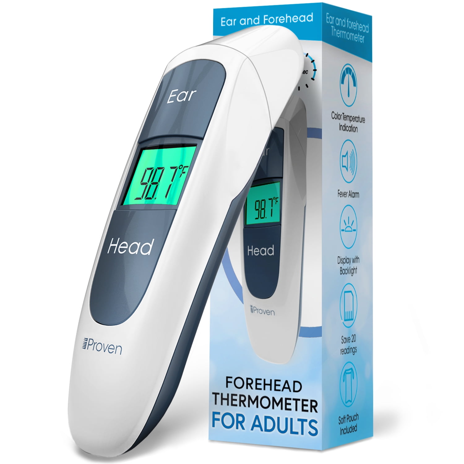 Digital Thermometer Clinical Ear Thermometer For Adults iProven DMT316