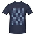 thumbnail image 4 of Bingfone Blue Gingham Buffalo Check Men'S Loose Fit Short-Sleeve Pocket T-Shirt, 4 of 7