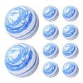 thumbnail image 1 of 10 pelotas de golf de práctica, suministros de golf, regalo premium para golfistas, entrenamiento de golf. Azul Blanco, 1 of 9