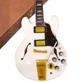 thumbnail image 5 of Axe Heaven Alex Lifeson Gibson ES-355 Alpine White Mini Guitar Replica Collectible GG-324, 5 of 7