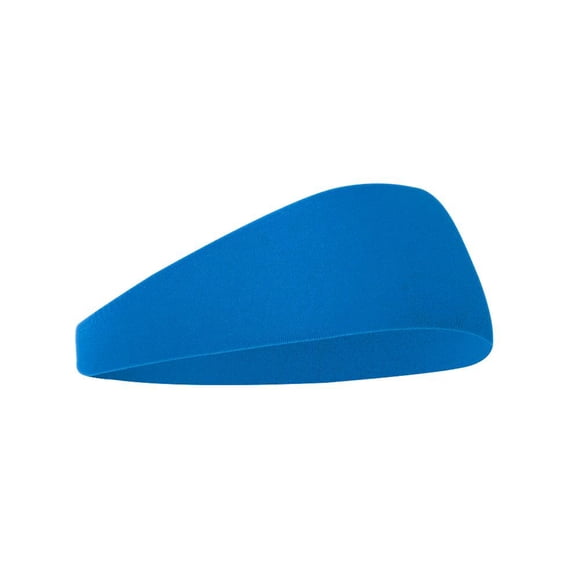 Sewkxo Wide Sweatbands for Men and Women Non Slip Workout Headband Breathable Cotton Head Bands for Daily Workout Yoga Running Sports,Royal Blue