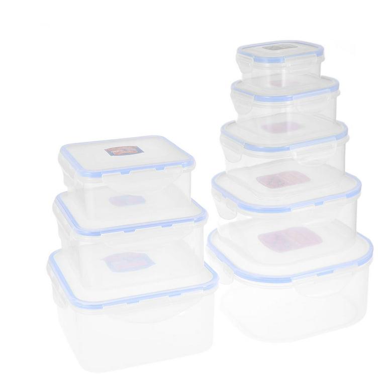 100 x Plastic Containers 650ml Microwave Freezer Safe Food Storage Boxes &  Lids