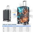 thumbnail image 4 of Fuzoiu Blue Dragon And White Tiger Print Suitcase Cover,Washable Luggage Covers for Suitcase,Elastic Luggage Protector Cover,Scratch Resistant Travel Suitcase Covers-Small, 4 of 7