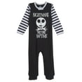 thumbnail image 3 of Disney Nightmare Before Christmas Jack Skellington Infant Baby Boys 2 Pack Zip Up Sleep N' Plays Newborn to Infant, 3 of 5