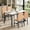 Khaki + White, variant on Cvortll 5 Pieces Dining Room Table Set for 4, Space Saving Kitchen Table and Chairs , Set with 4 Upholstered PU Leather Chairs and Faux Marble Tabletop, All White