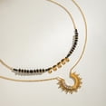 thumbnail image 2 of Sunyuer Women's Vintage-Inspired Multi-Layered Necklace - Stainless Steel with Zirconia & Crystal Sunflower Pendant, Durable & Stylish, 2 of 7