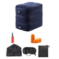 thumbnail image 1 of Oreiller de Voyage Gonflable Oreiller Repose-Pieds de Voyage Gonflable 7 Pcs Hauteur Réglable 3 Couches Lit d'Avion pour Enfants Avion Voiture Autobus Voyage, 1 of 8