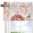 thumbnail image 4 of Peony Floral Garden Pink and Ivory Semi-Sheer Window Valance Girl by Sweet Jojo Designs, 4 of 6