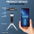 thumbnail image 6 of West Biking Portable Outdoor Camping Light, USB Rechargeable LED Lantern Water Resistant Tent Lights, Black, 6 of 10