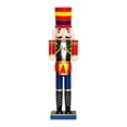 thumbnail image 3 of Cascanueces navideño de 38 cm (15 pulgadas) Estatua decorativa de madera para decoración navideña Estilo C, 3 of 9