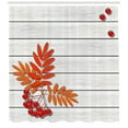 thumbnail image 3 of Ambesonne Rowan Shower Curtain, Freshness Growth Ecology, 69"Wx75"L, Orange and Grey, 3 of 3