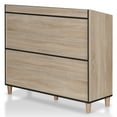 thumbnail image 4 of Furniture of America Lockbridge Modern Wood 8-Shelf Buffet in Natural Oak, 4 of 8